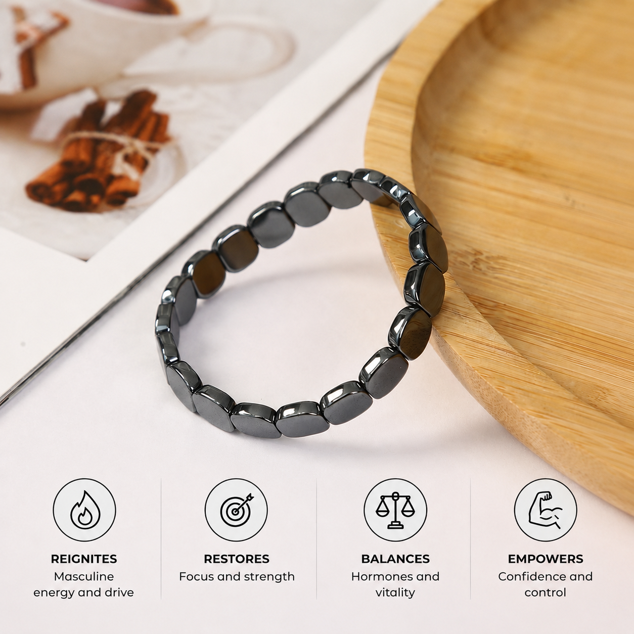Hematite Stone Bracelet